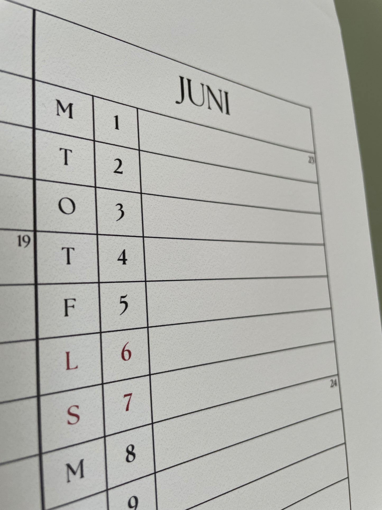 The Whole Year Calendar med svart hängare 2026 70x100cm